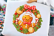 Christmas Gingerbread Clipart, an Illustration by Craft Nest (Thumbnail 9 of 10)