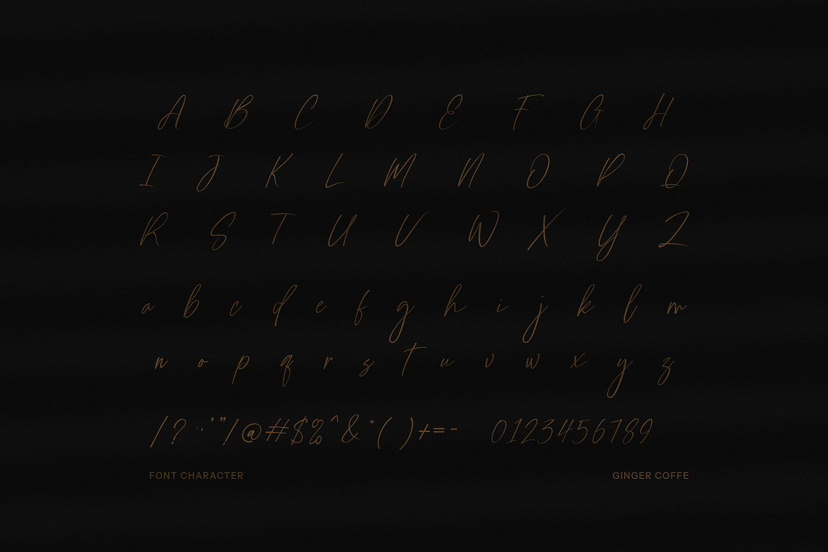 Ginger Coffe Signature Font, a Script Font by Graphicxell (Photo 8 of 8)
