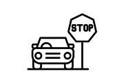 Stop Line Icon, an Icon by Pexelpy (Thumbnail 1 of 2)