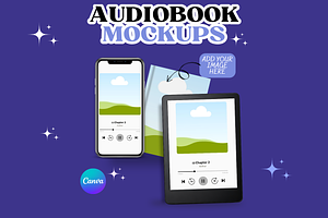 Audiobook Mockups Templates Book