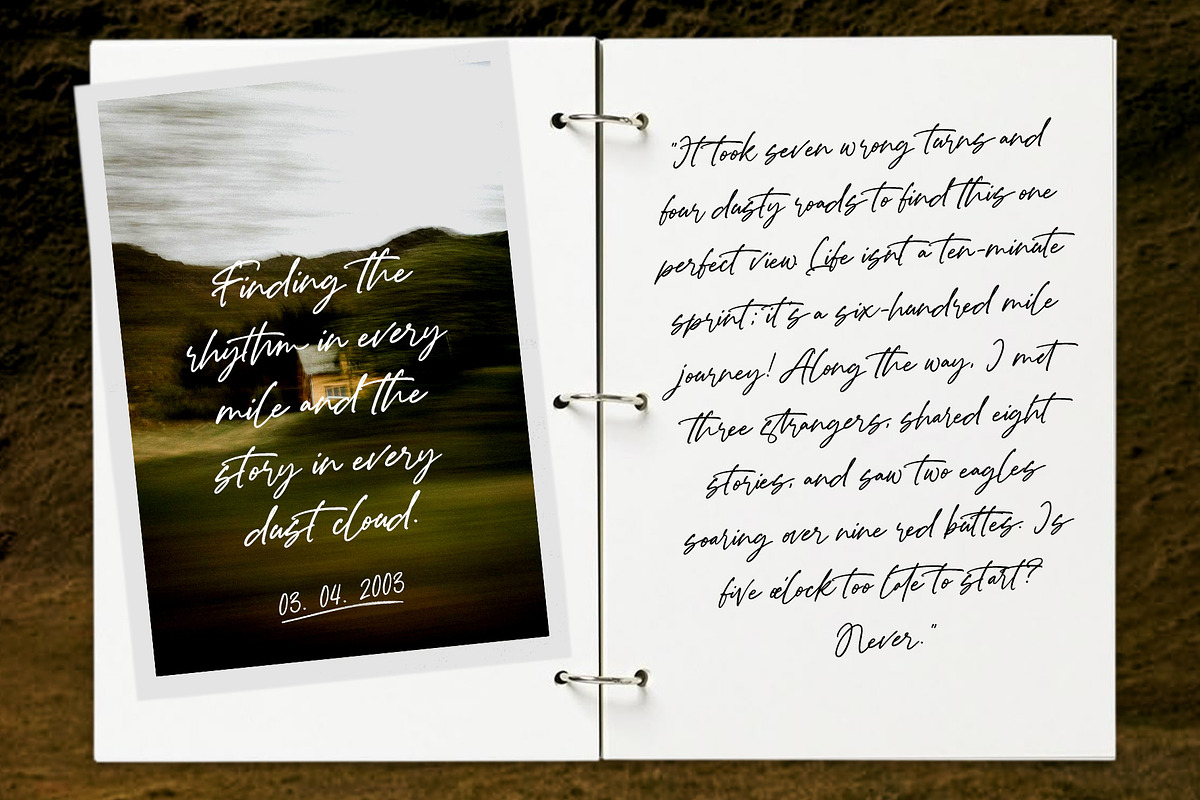 Paper Rhythm - Handwritten Script, a Script Font by Inviline.co (Photo 4 of 10)