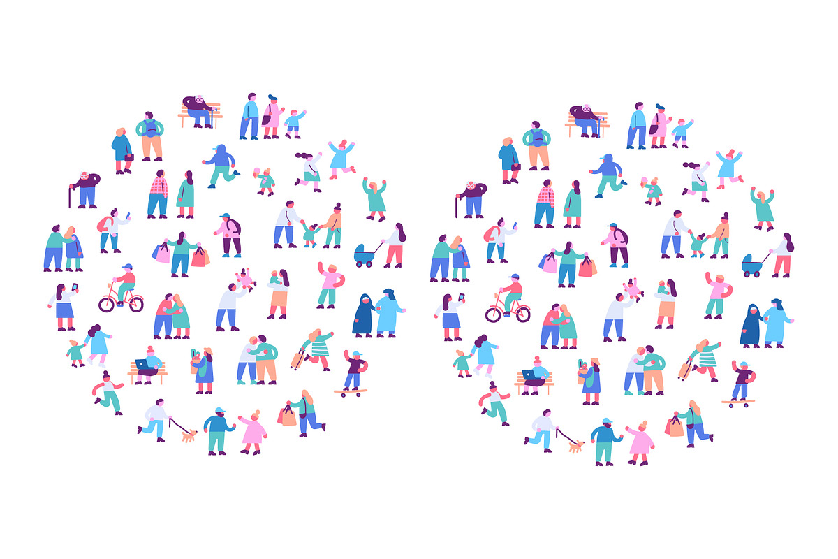 Tiny people crowd, a Person Illustration by Vector_Art (Photo 12 of 12)
