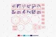 3D Hummingbird Lantern Laser Cut, a Pattern Graphic by Lasercutiny (Thumbnail 2 of 2)
