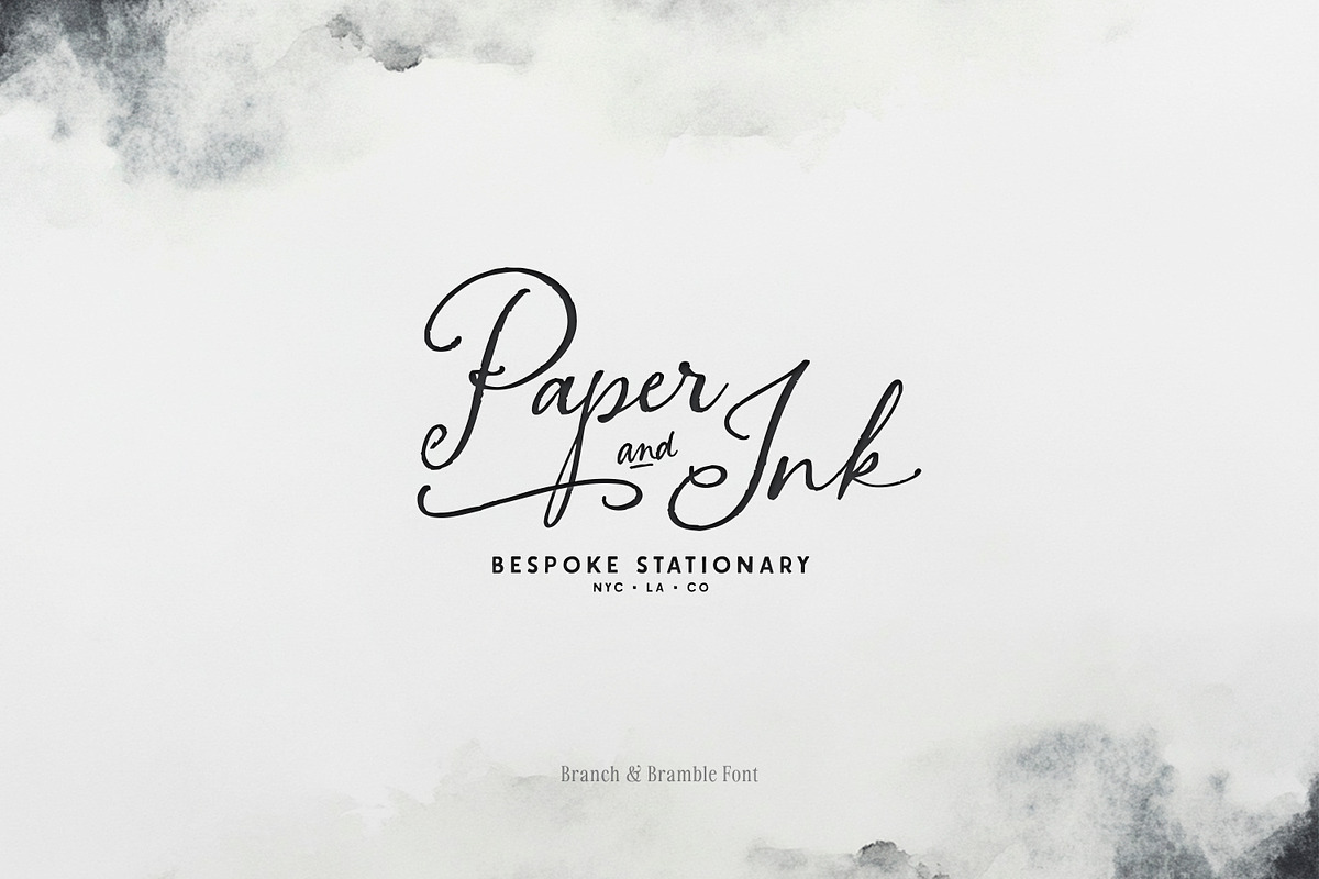 Branch & Bramble Calligraphy Font, a Script Font by Callie Rian & Co. (Photo 3 of 17)