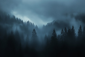 Dark mist in the mountains, a Nature Photo by MistyDay