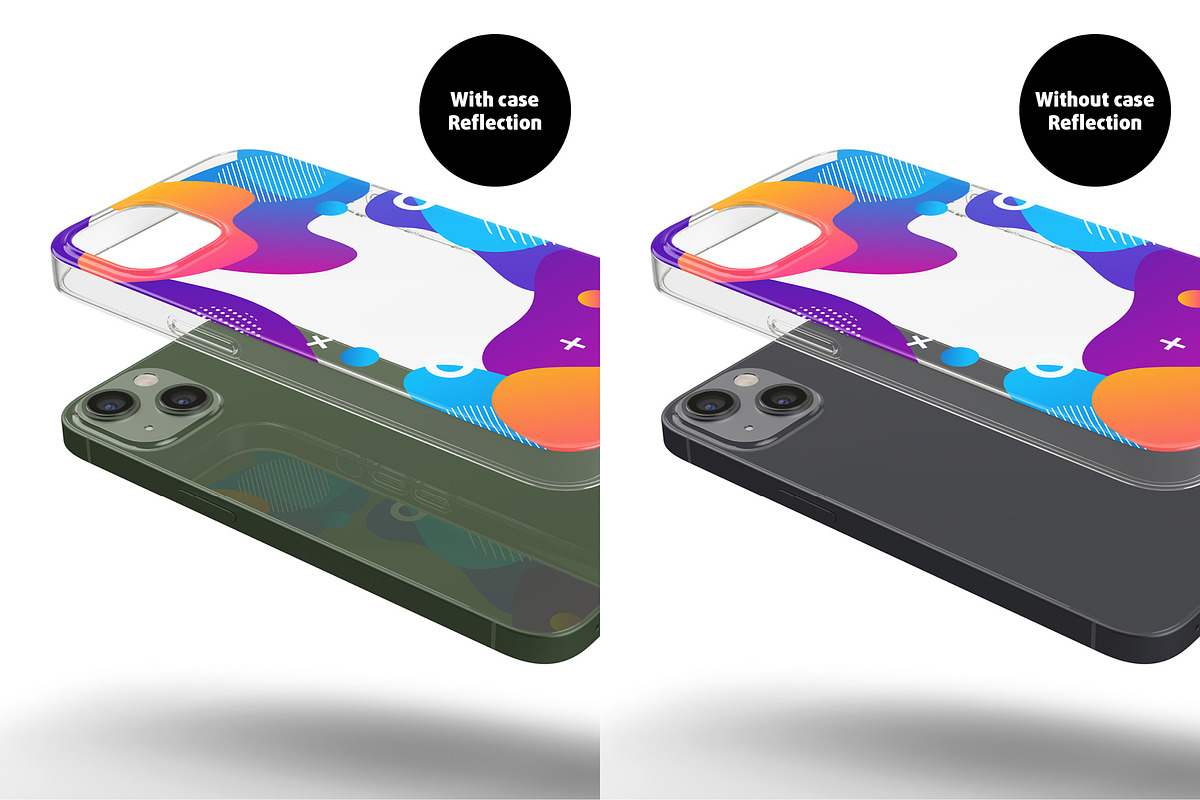 Phone 13 Clear Case Mock-up, an iPhone Mockup by Colatudo Store (Photo 5 of 8)