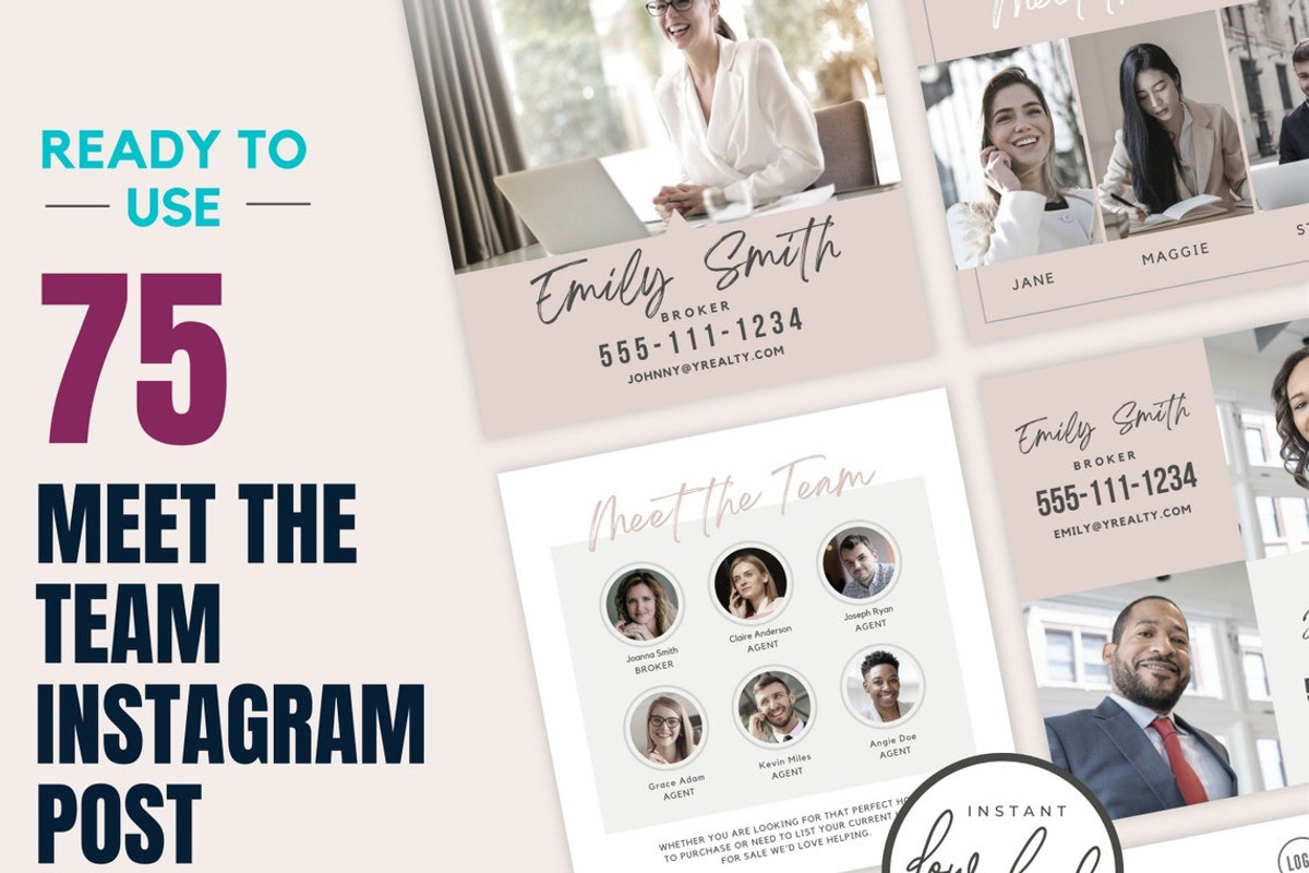 1000 Real Estate Instagram Posts, a Social Media Template by RealEstateDreams (Photo 9 of 10)