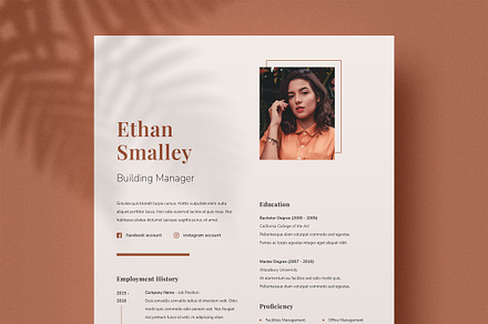 Modern Resume Template CV