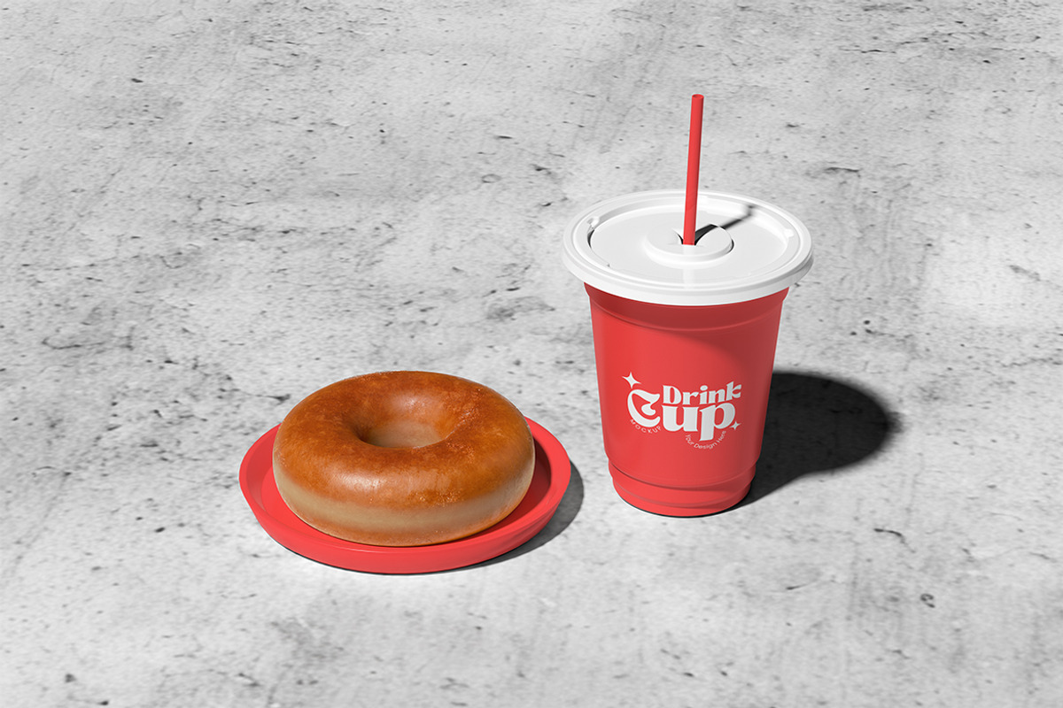 Drink Cup Mockup, a Cups & Container Mockup by HanaSaka_Studio (Photo 2 of 5)