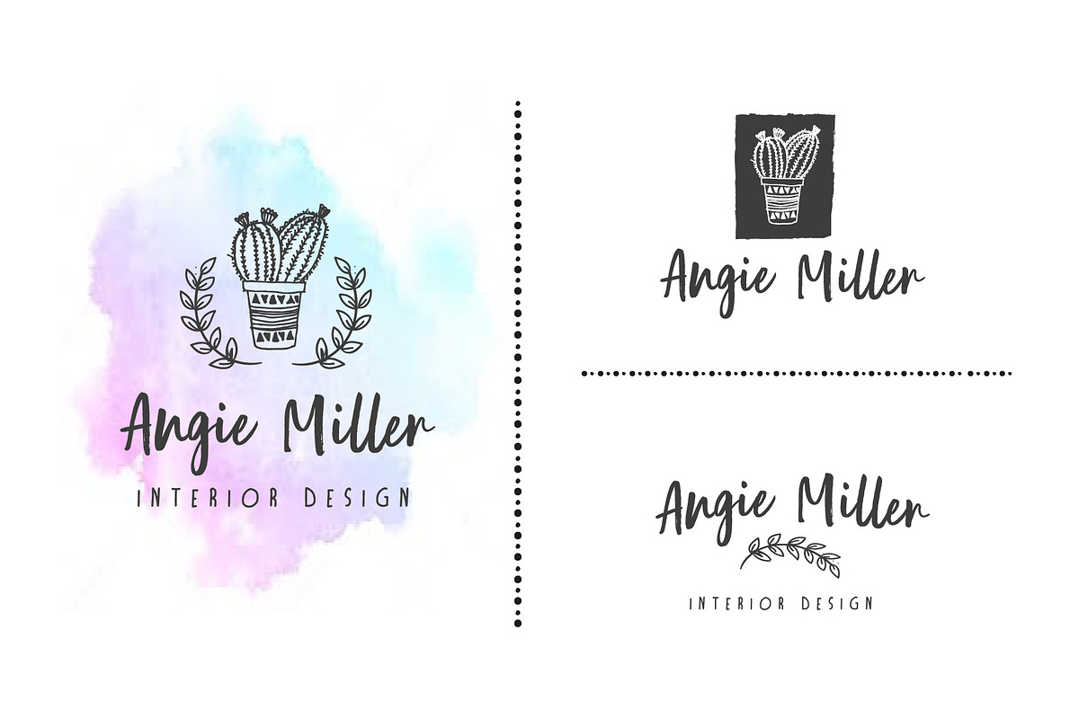 Hand drawn feminine premade logo v02, a Branding & Logo Template by Nues Design (Photo 12 of 12)