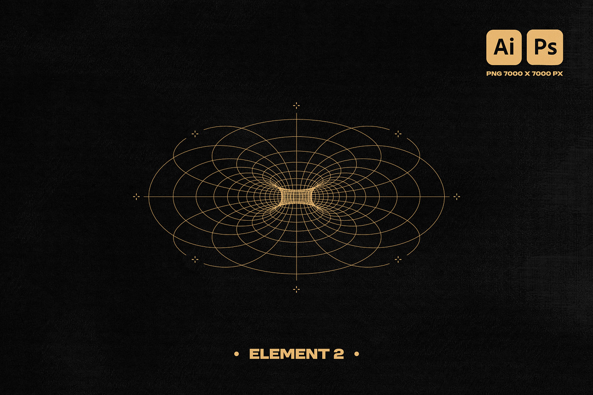 3D WIREFRAME VECTOR GRAPHIC PACK, an Object Graphic by BonkiStudio (Photo 3 of 9)
