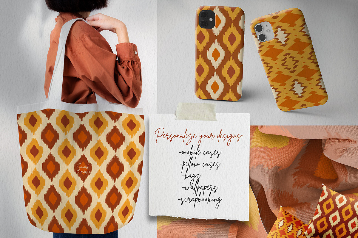 Geometric ikat seamless patterns, a Pattern Graphic by SmartDesign (Photo 3 of 5)