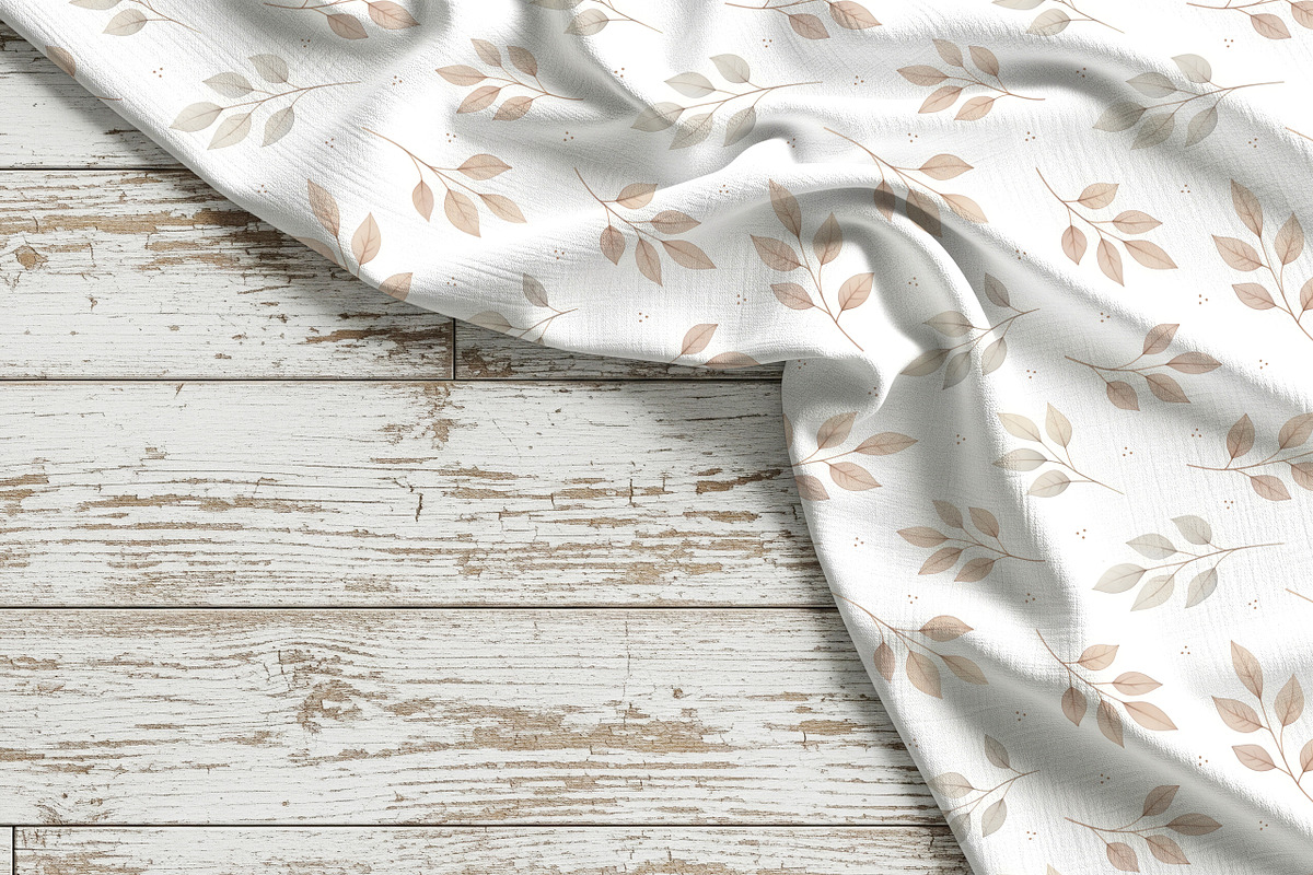 Autumn Watercolor Leaves Pattern, a Pattern Graphic by Kreeya Art Shop (Photo 9 of 13)