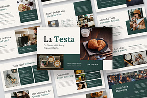 Coffee & Bakery Keynote Templates, a Presentation Template by Fit-tee