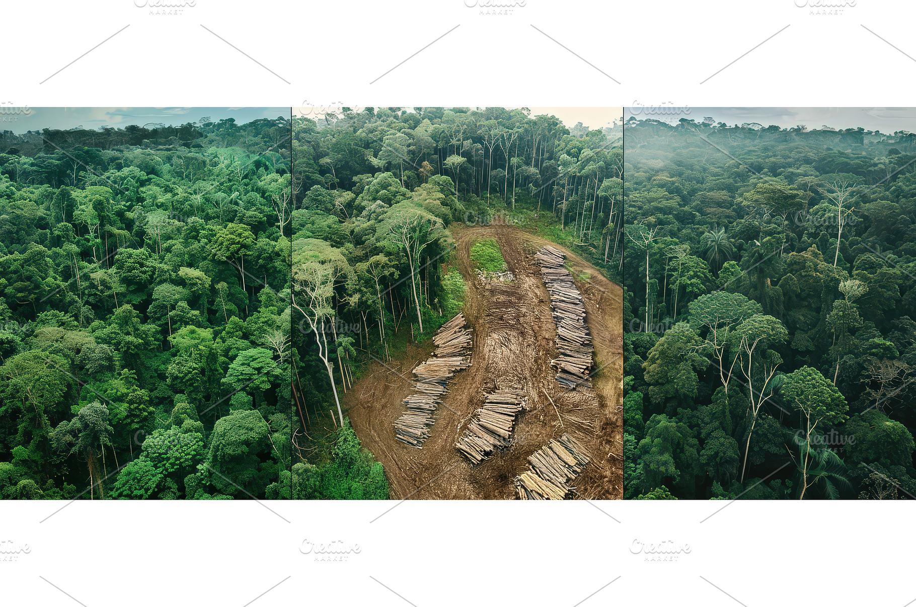 Tropical Rainforest Logging and, an Industrial Photo by piter.goskov