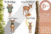 Grumpy Woodland Hygge Sublimation, a Decorative Illustration by Artnoy (Thumbnail 9 of 18)