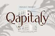 Qapitaly, a Sans Serif Font by Wildan Type (Thumbnail 1 of 10)