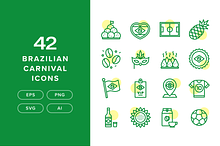 42 Brazilian Carnival Icons by  in Icons