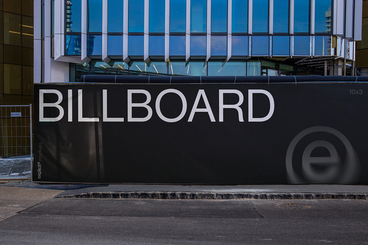Billboard Mockup – Construction Fenc, a Mockup by ExplicitStudio (Photo 4 of 4)