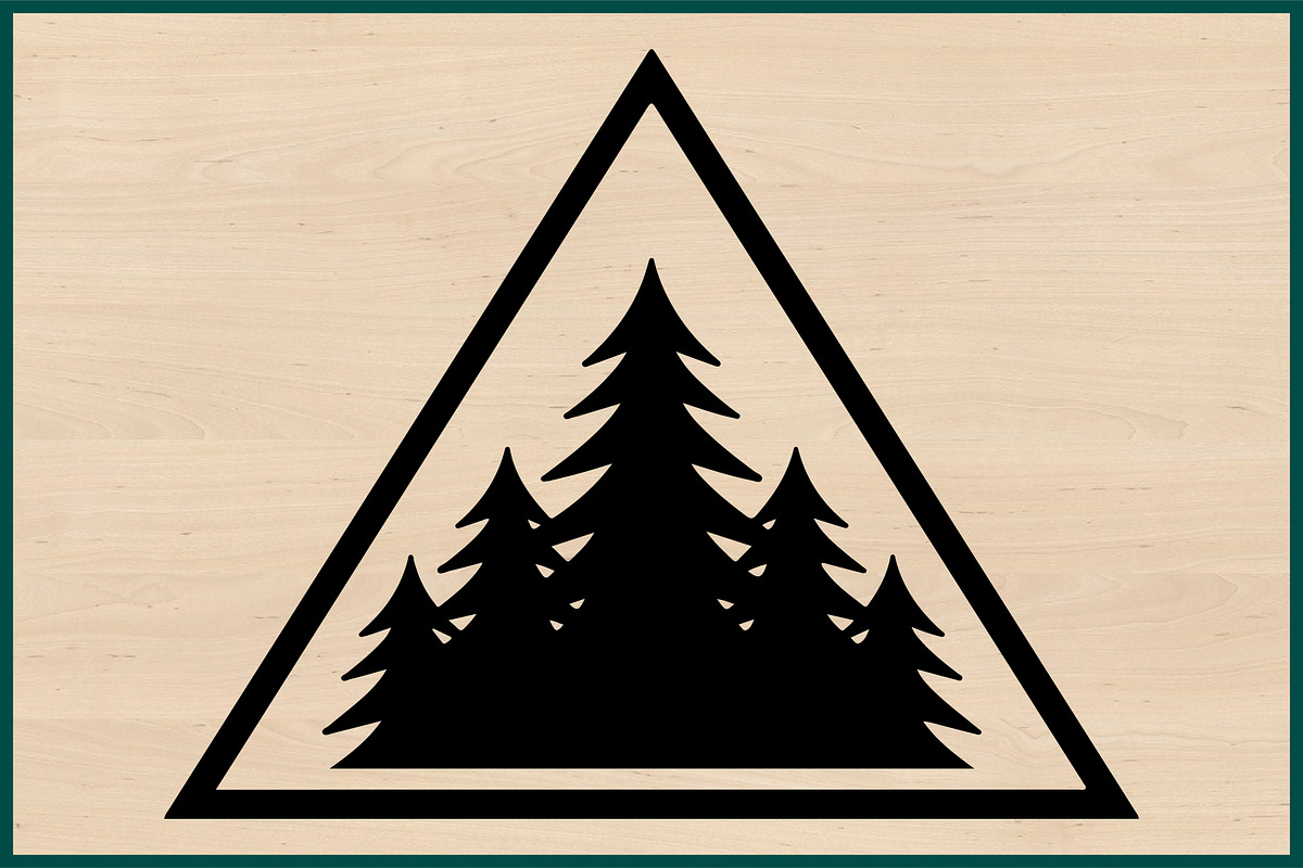 25 Pine Forest Mountain Badge Bundle, an Empty State Illustration by Artivon (Photo 4 of 4)