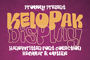 Kelopak Display - Bubbly Font, a Handwritten Font by tebaltipislab (Thumbnail 1 of 10)