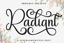 Radiant | Script Font