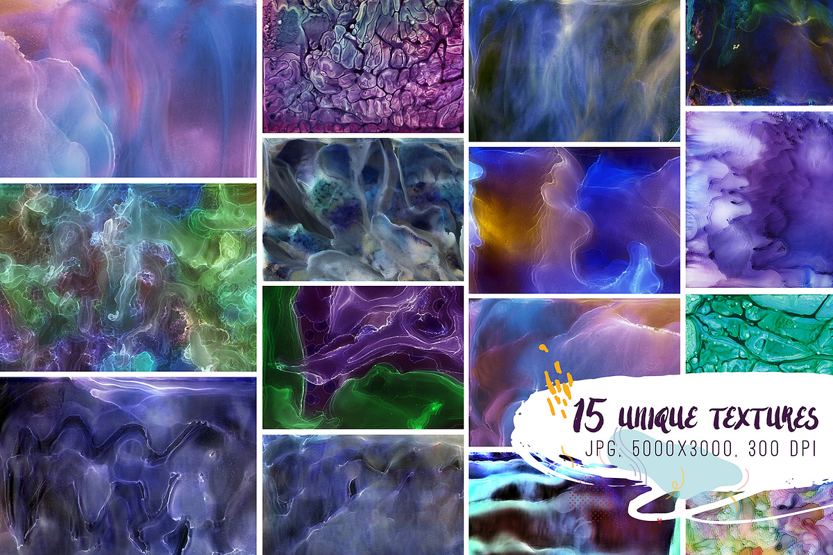 FLUORITE. Watercolor collection, a Pattern Graphic by Shusha Guna Art (Photo 7 of 13)