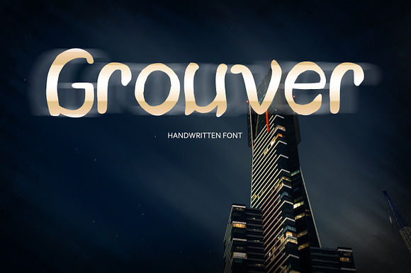 Grouver Font preview 4