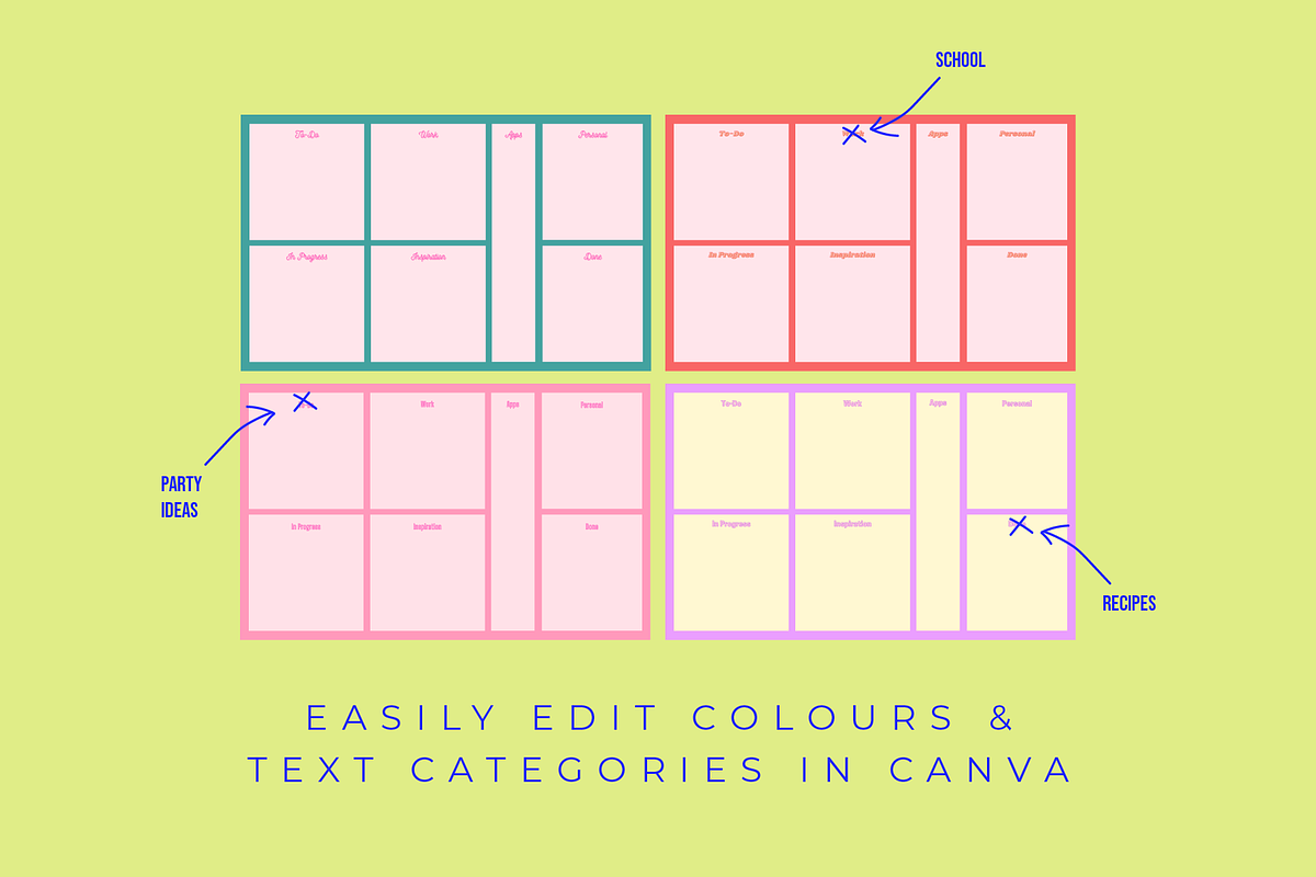 Get-Organized Editable Desktop Planner preview 3