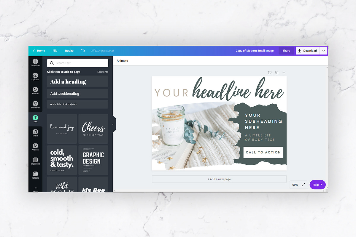 Mailchimp & Canva Template | 3 Pack, an Email Template by Thirty One Palms Studio (Photo 8 of 9)