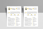 cv resume word and canva template, a Resume Template by mijli (Thumbnail 5 of 10)