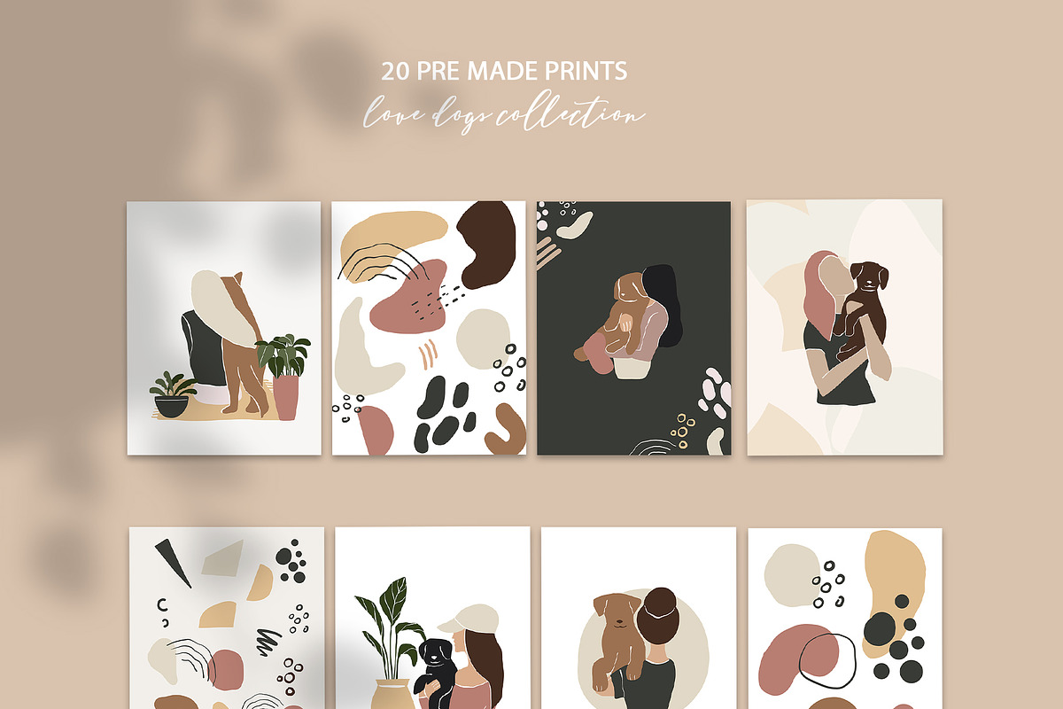 Love dogs. Abstract collection, a Decorative Illustration by Spark Studio Brushes (Photo 2 of 11)