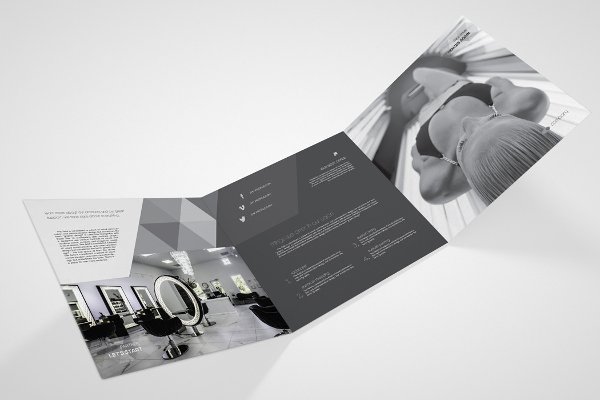 Beauty Salon Square Brochure, a Brochure Template by RudanStudio (Photo 5 of 7)