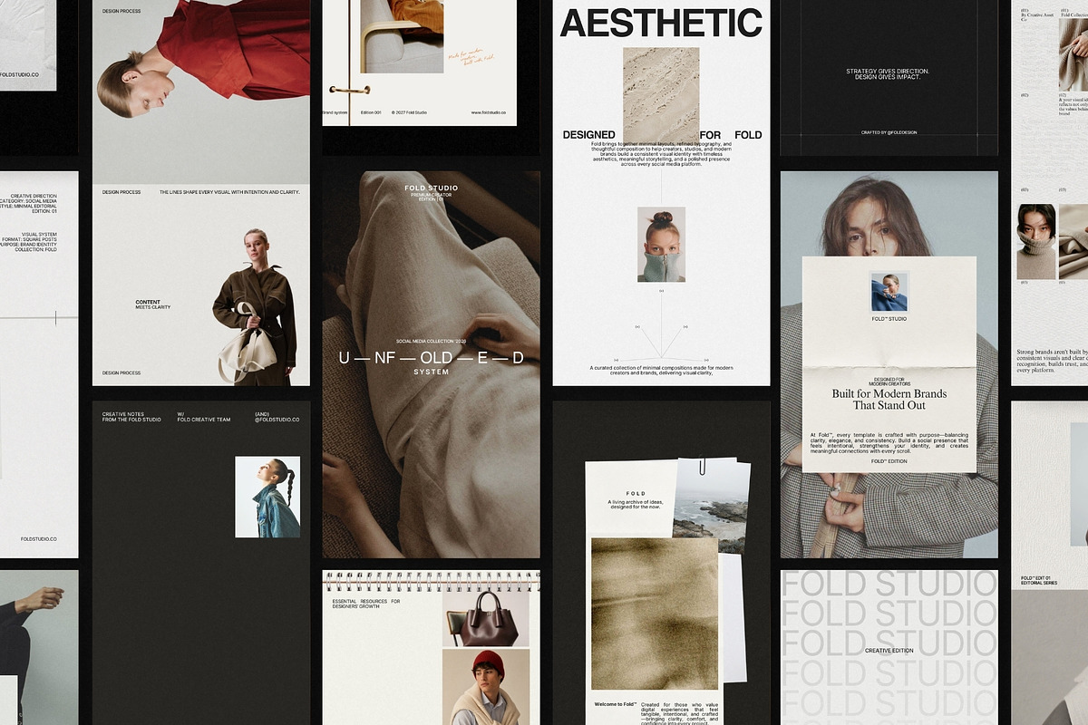 FOLD | Instagram Template (II), a Social Media Template by Pixel Grid (Photo 2 of 10)