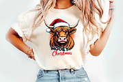Mooey Christmas PNG, an Illustration by Watercolor design (Thumbnail 3 of 3)