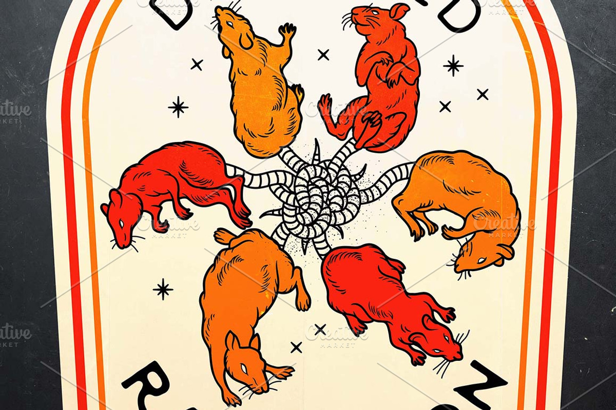Halloween Bottle Labels, a Food Illustration by Moloko88 (Photo 4 of 5)