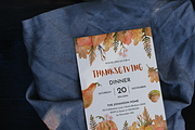 Editable Thanksgiving Invitation, an Invitation Template by ForeverPrint (Thumbnail 3 of 8)