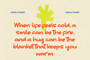 Smile Hug Sticky Notes Font, a Script Font by Letterena Studios Script (Thumbnail 2 of 15)