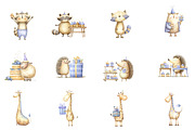 Yummy party - whimsy animal, an Illustration by DreamCafeArt (Thumbnail 5 of 8)