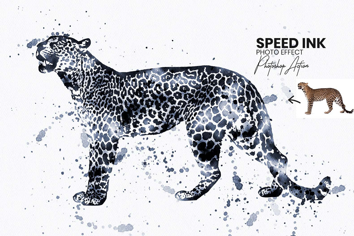 Easy Speed Ink Photoshop Action