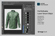 Tactical Shirt Mockup, a Shirt Mockup by image touch (Thumbnail 4 of 5)