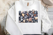 Watercolor Rock Borders Clipart Bund, an Illustration by DreamCafeArt (Thumbnail 3 of 9)