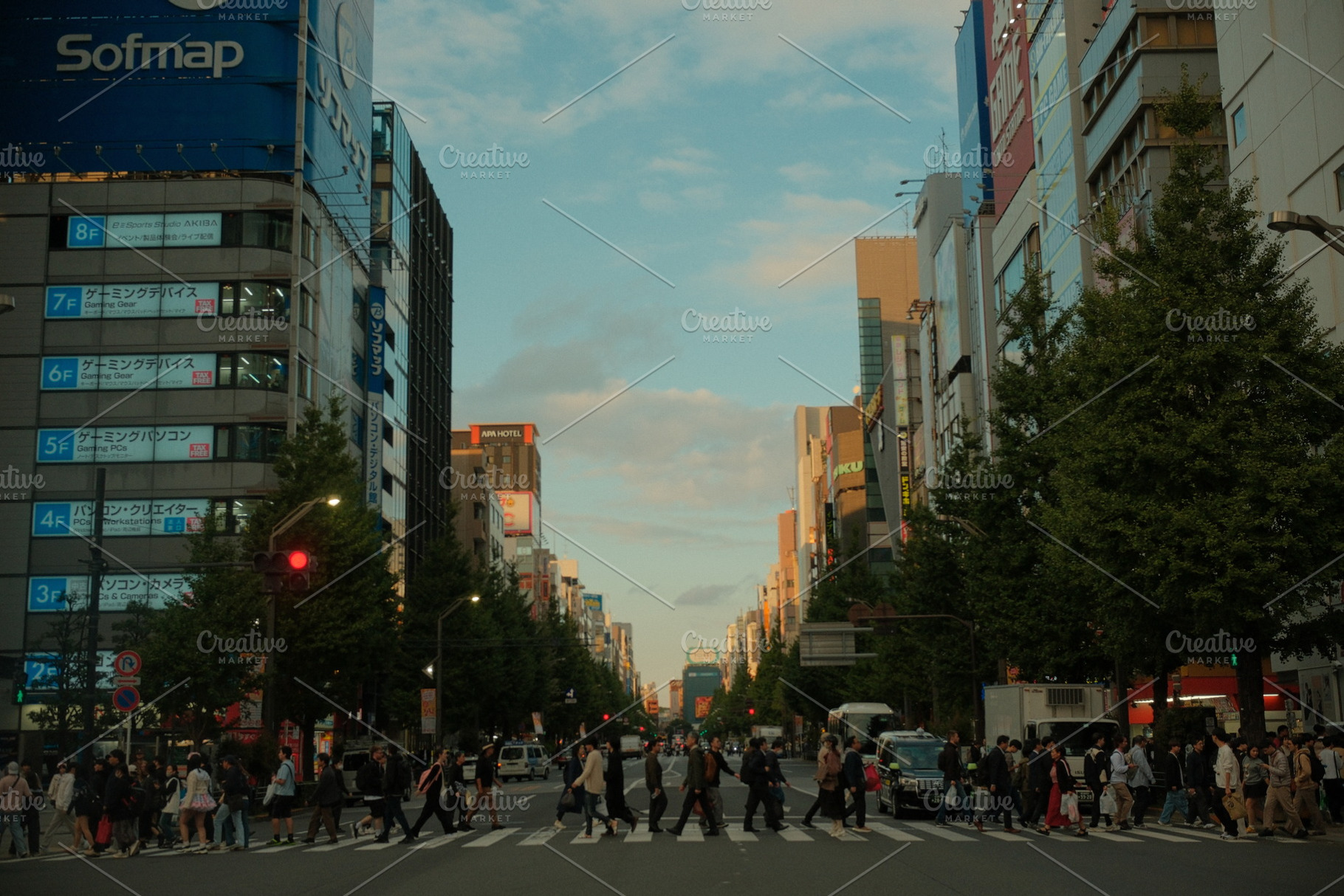 Harajuku street crossing - Tokyo, a Background Photo by Merinda Designs
