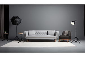 photoshoot gray matte background ai, a Background Photo by pikepicture