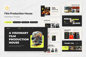 Film Production House Slides, a Presentation Template by Antstheme
