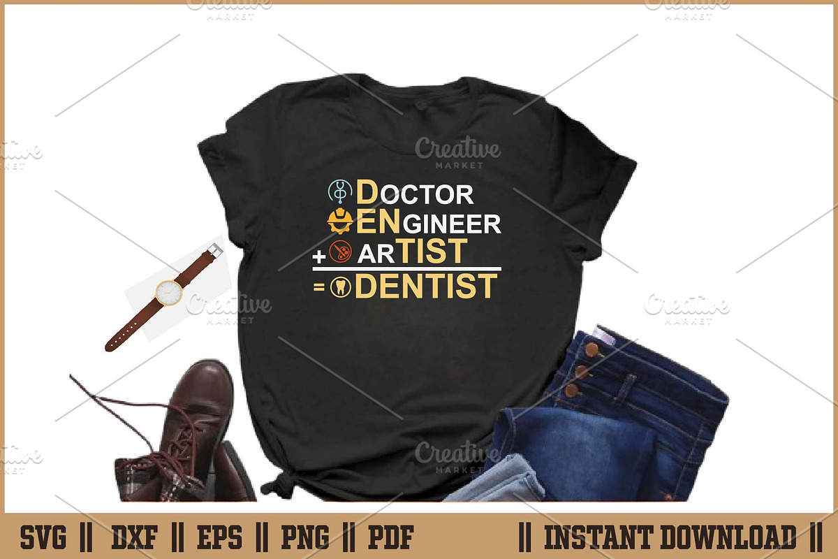 Doctor Engineer Artist Dentist SVG, a Work Illustration by Handy Arts Studio (Photo 2 of 3)
