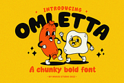 Omletta - A Chunky Bold Font, a Sans Serif Font by Invasi Studio (Thumbnail 1 of 9)