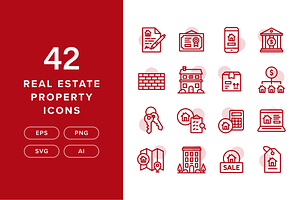 42 Real Estate Icons