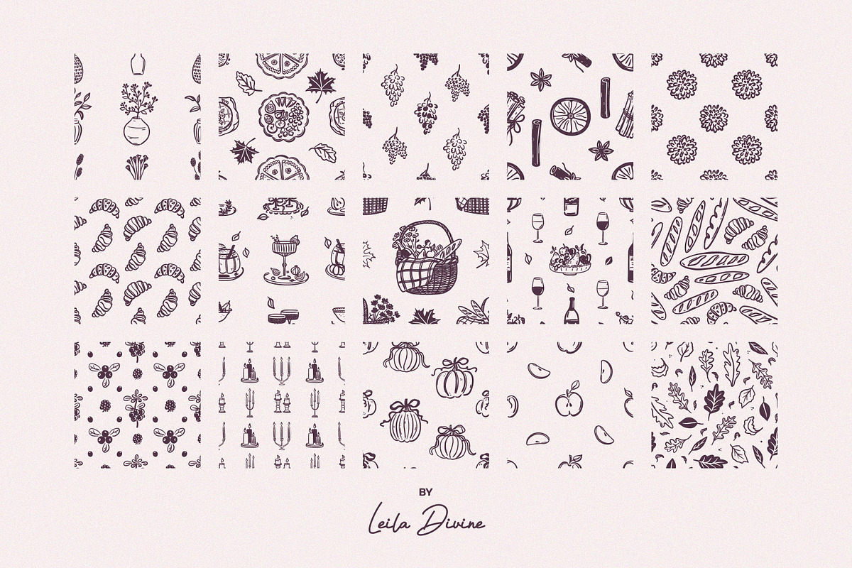 Cozy Autumn Hand Drawn Collection, a Seasonal Illustration by Leila Divine (Photo 26 of 29)