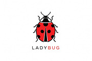 Minimal Ladybug Logo, a Branding & Logo Template by Logocreative (Thumbnail 1 of 2)